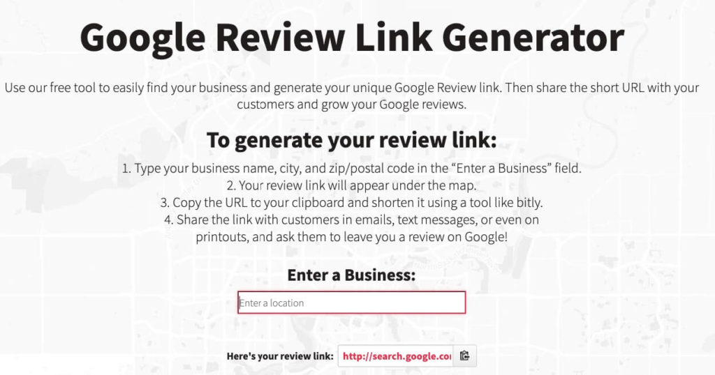Free SEO Tool Review Link Generator