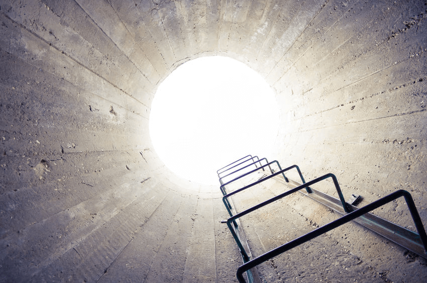 Keyword Research is foundation for SEO - Ladder leading to opening of tunnel