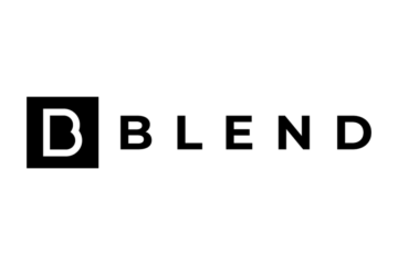 blend logo black